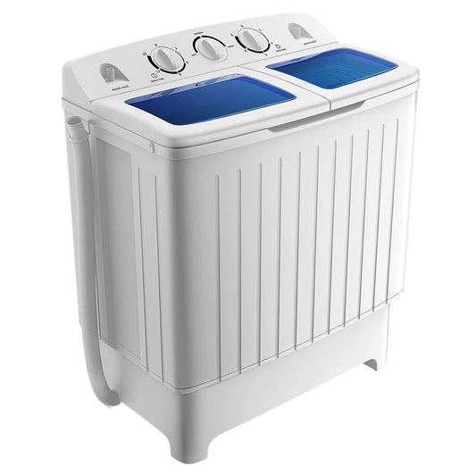 Portable Twin Tub Washing Machine | 12 lbs Wash & 8 lbs Spin