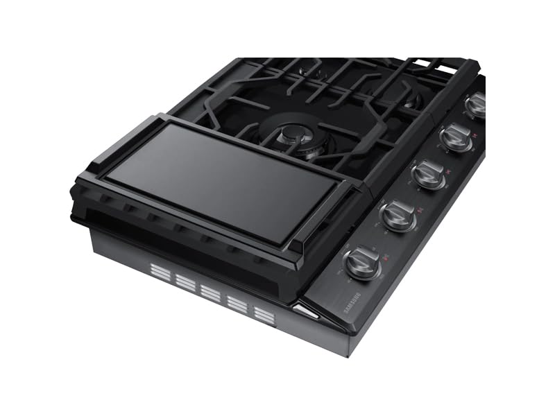Samsung Smart Gas Cooktop with Illuminated Knobs