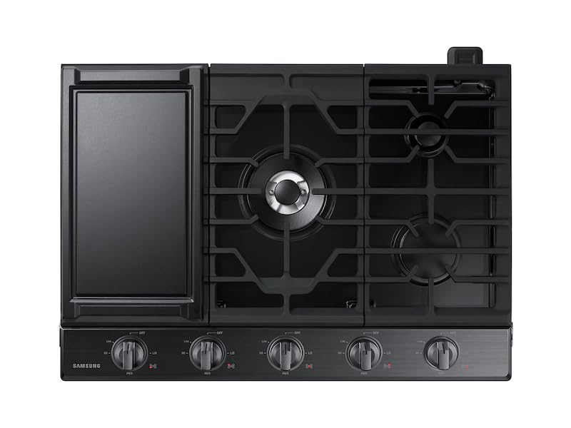 Samsung Smart Gas Cooktop with Illuminated Knobs