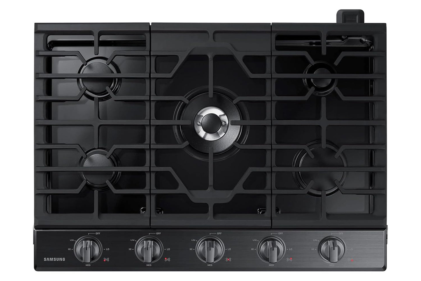Samsung Smart Gas Cooktop with Illuminated Knobs