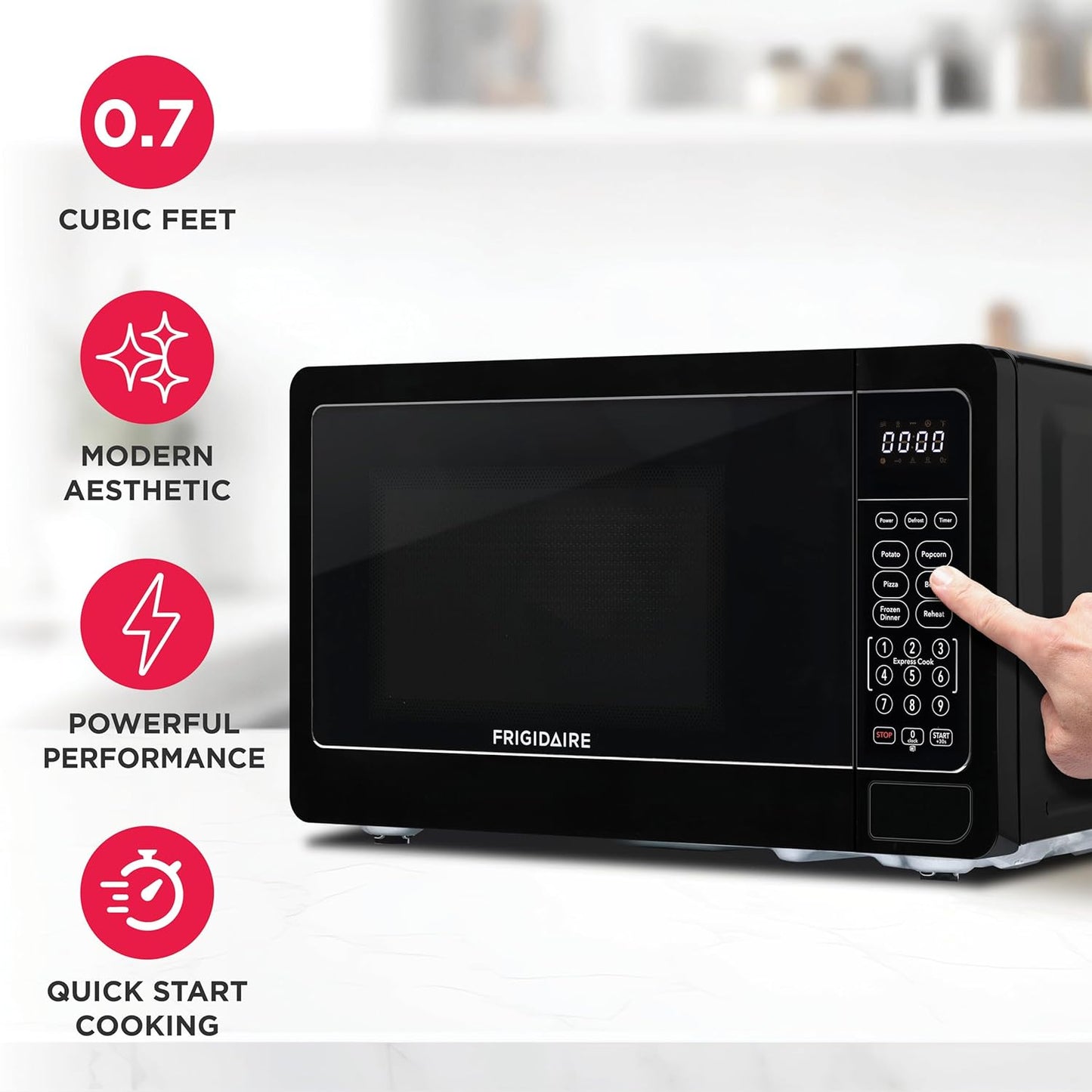 FRIGIDAIRE 0.7 Cu. Ft. Microwave, Black