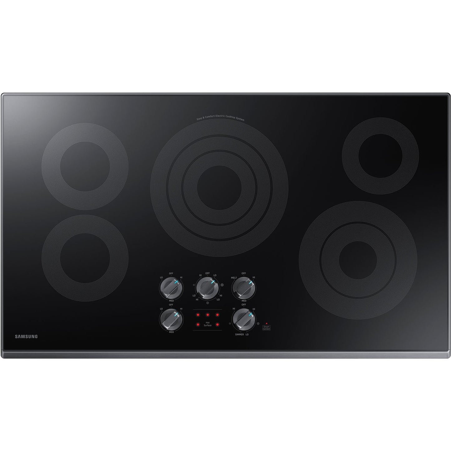 Samsung 36" Smart Electric Cooktop with Illuminated Knobs