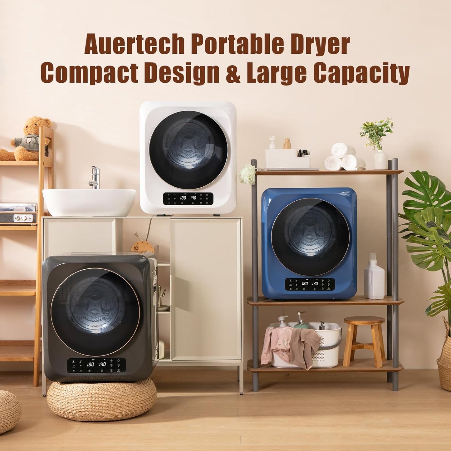 Compact Clothes Drye | LED Touch Screen