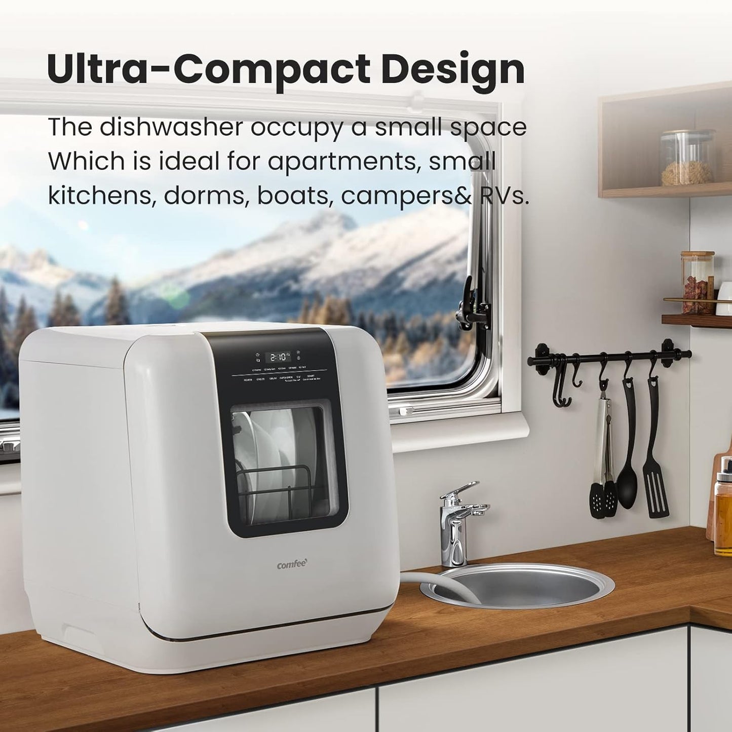 Portable Dishwasher | No Installation | 6L Water Tank