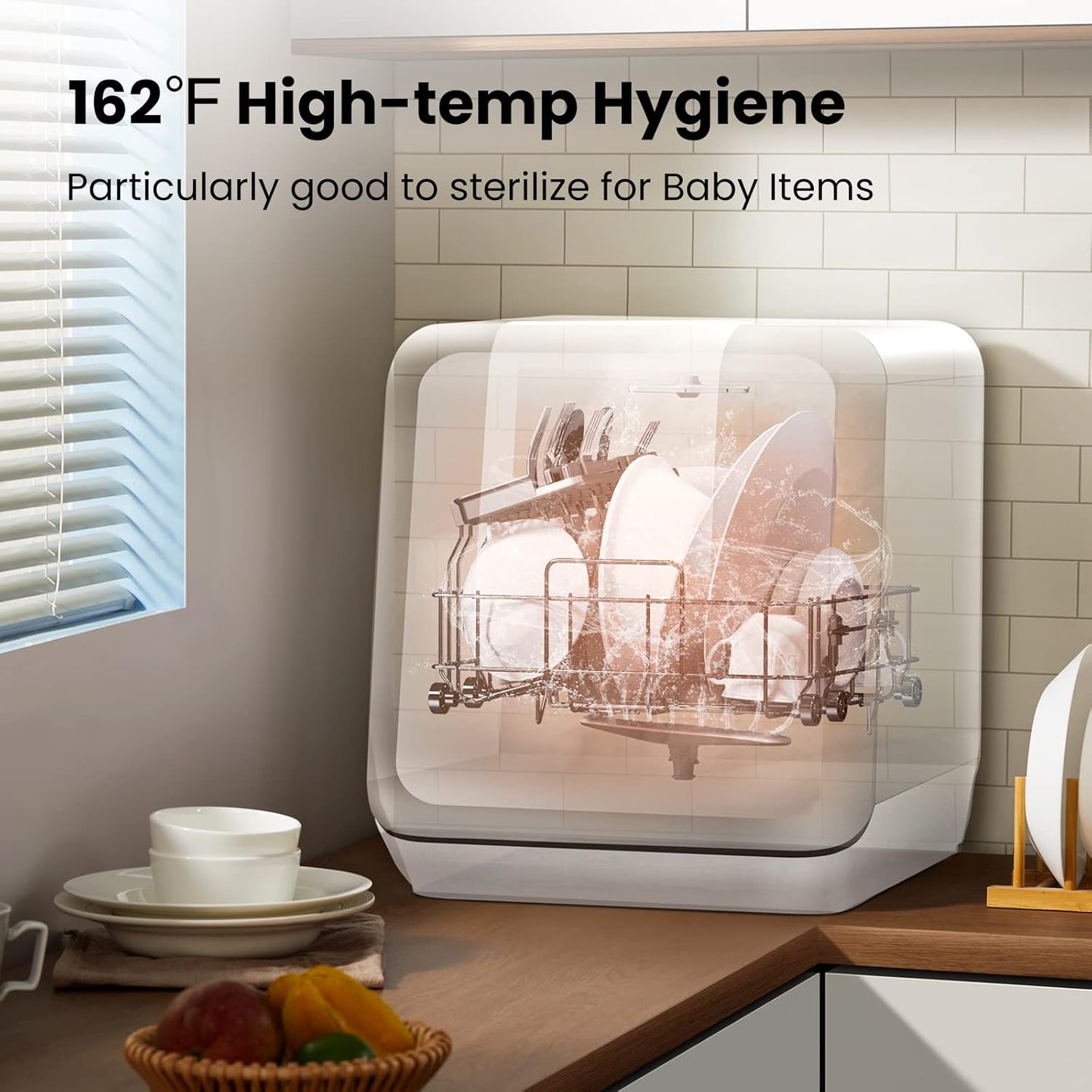 Portable Dishwasher | No Installation | 6L Water Tank