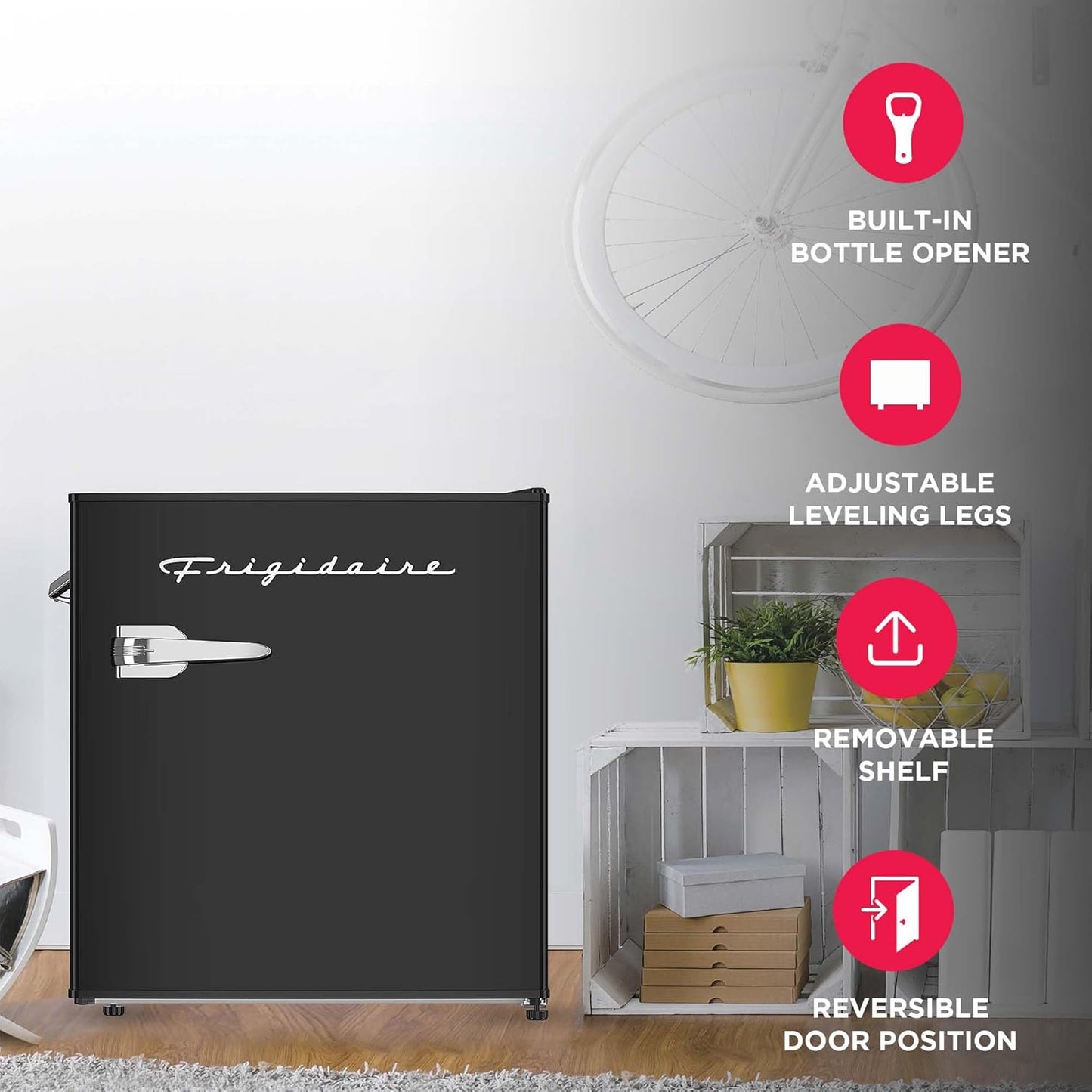 Frigidaire 1.6 Cu. Ft. Retro Mini Fridge