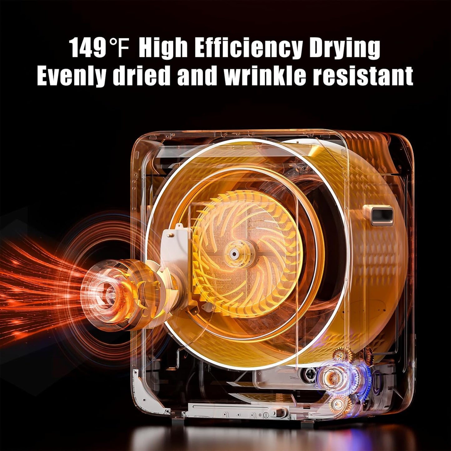 Compact Clothes Drye | LED Touch Screen