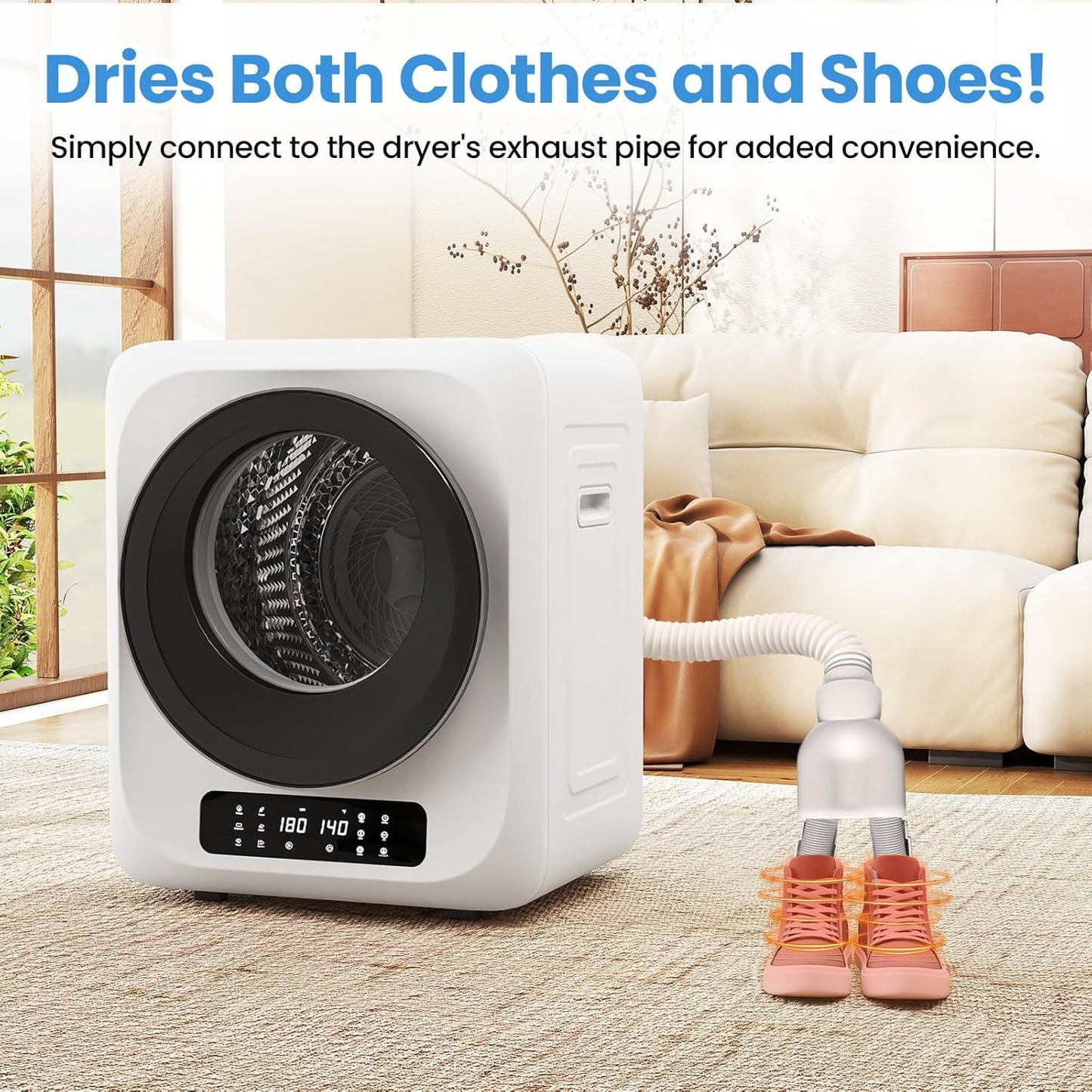 Compact Clothes Drye | LED Touch Screen